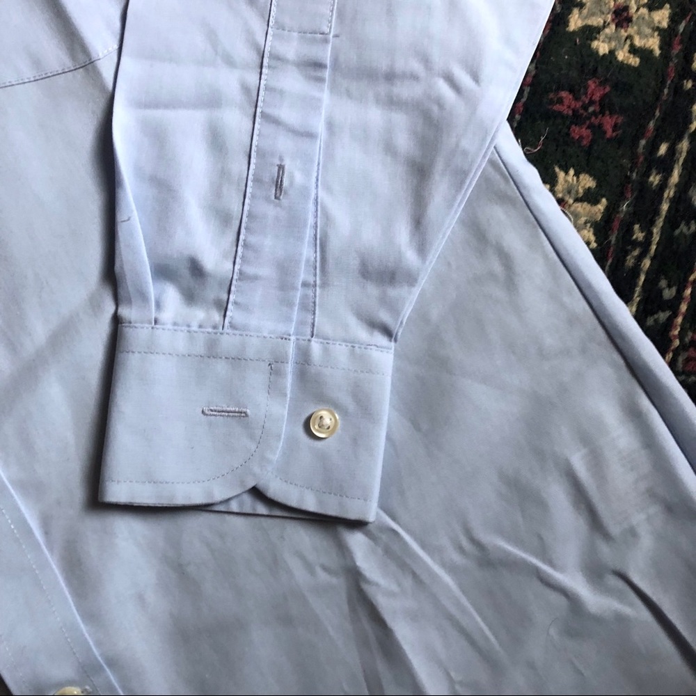 NWOT Stafford blue button down dress shirt - Picture 5 of 6